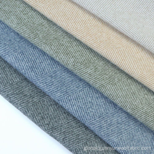Herringbone Wool Fabric Polyester Fabric Twill Fleece Knitted Garment Fabrics Factory